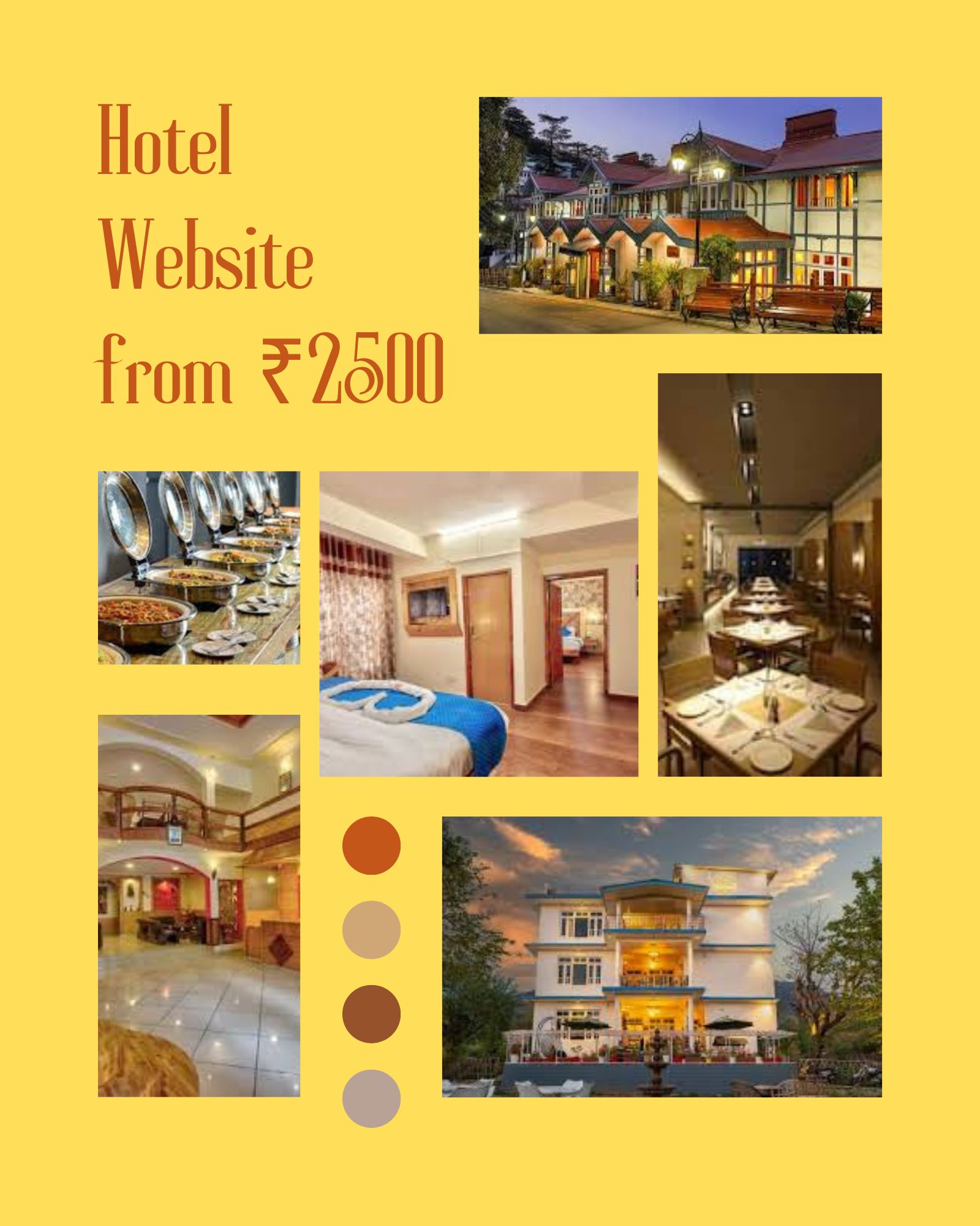 Affordable hotel website design services for Himachal businesses